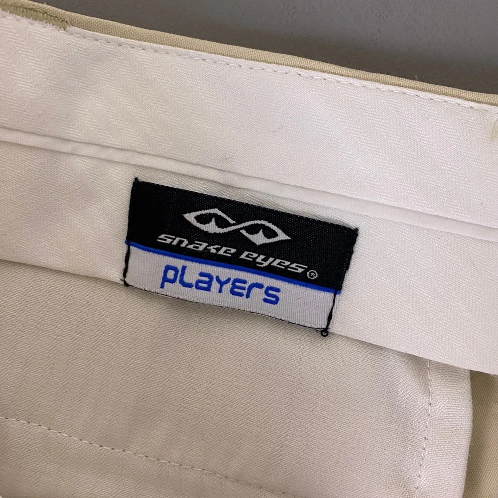 Snake Eyes Golf Shorts Mens Size 42 Khaki Beige Cool & Dry Performance New NWT**